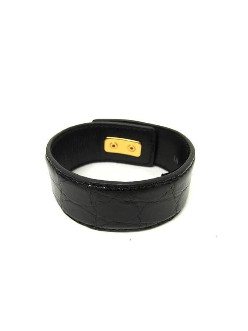 Prada Leather Turnlock Bracelet M Black - Picture 2 of 3